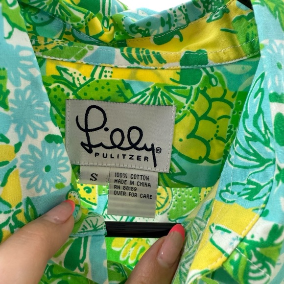 Colorful Green and Yellow Men's Shirt - Picture 3 of 14